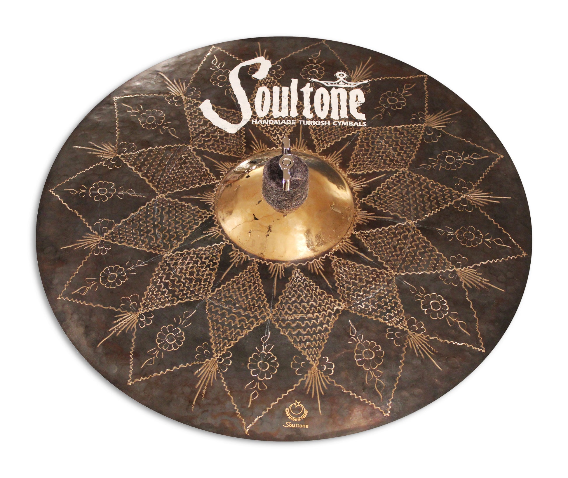 Black Matte - Soultone Cymbals - Engraved -Design 